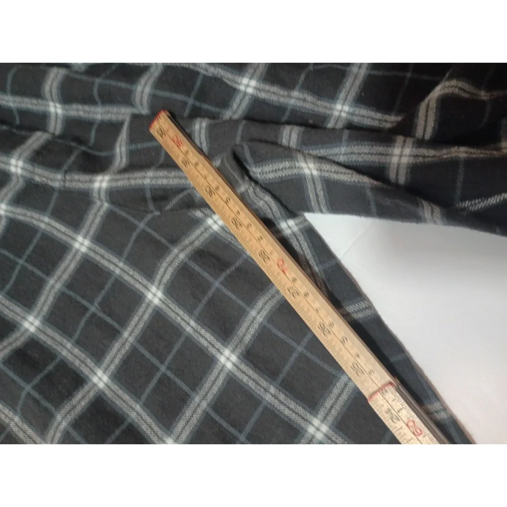 Reebok Carolina Panthers Mens XL Flannel Pajama Pants Plaid Lounge Sleep Black